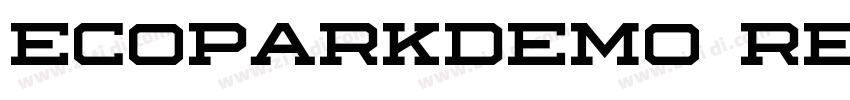 ecoparkdemo regular字体转换